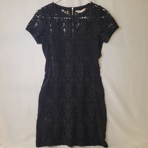 Rebecca Taylor Black Lace Mini Dress